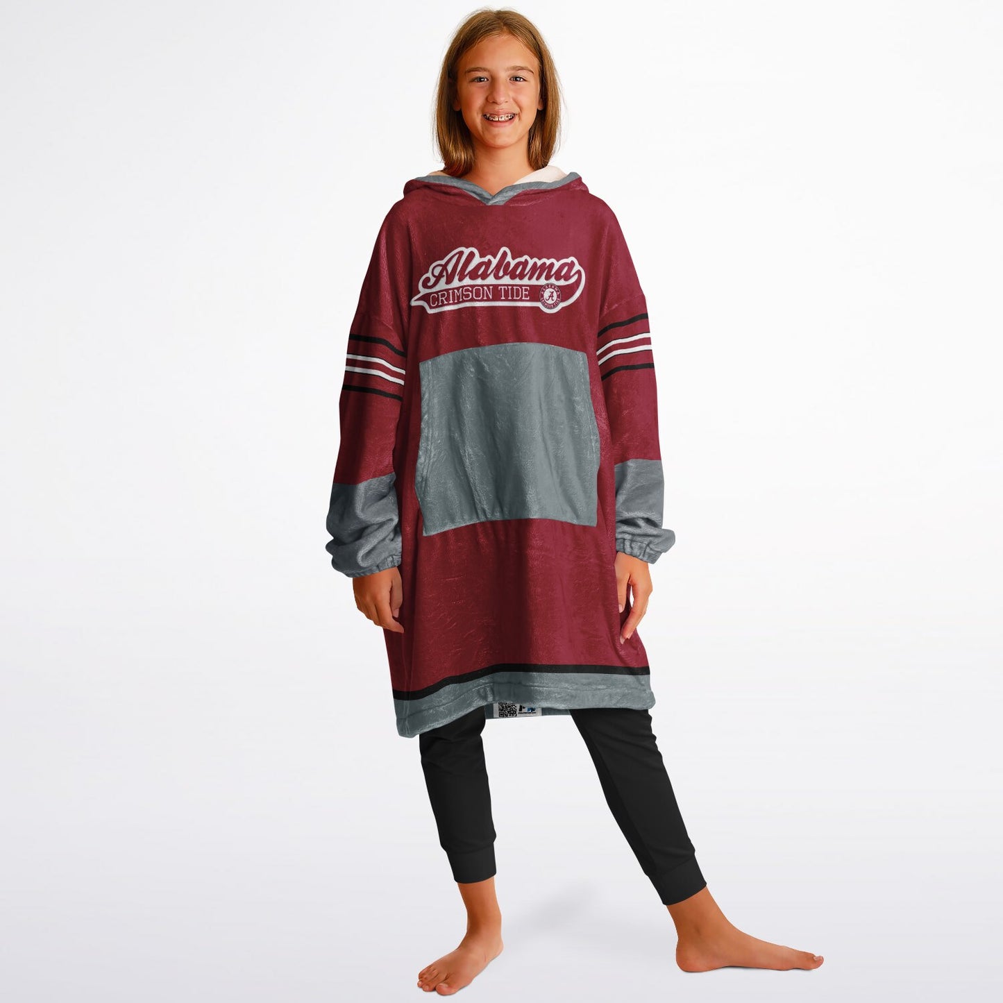 Youth Alalbama Crimson Tide Red Oversize Cuddle Hoodie Young Fan Gift From Alumni