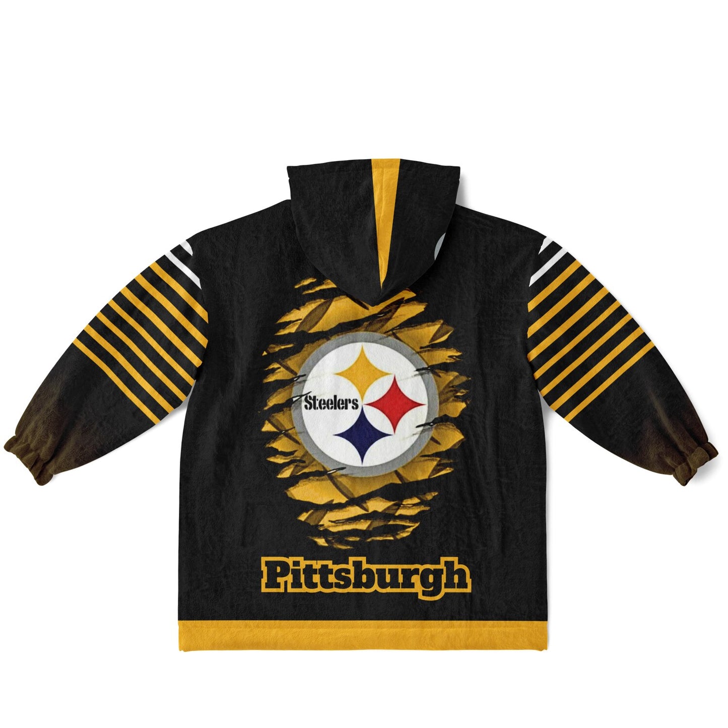 Youth Pittsburgn Steelers Black Oversize Cuddle Hoodie