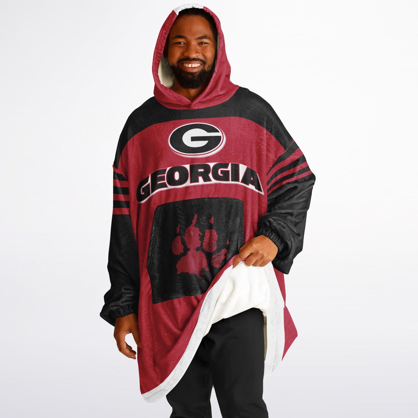 Georgia Red Dawgs Cozy Cuddle Hoodie Best Gift for Dawg Fans & Alumni