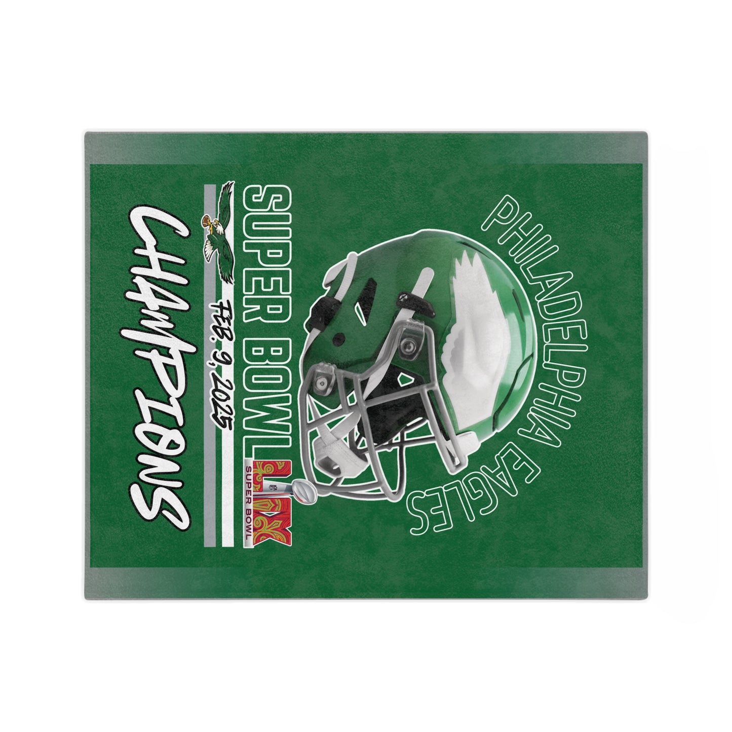SB Champion Eagles Throwback Soft Blanket Birthday Gift for Eagles Football Fans Throw Blanket