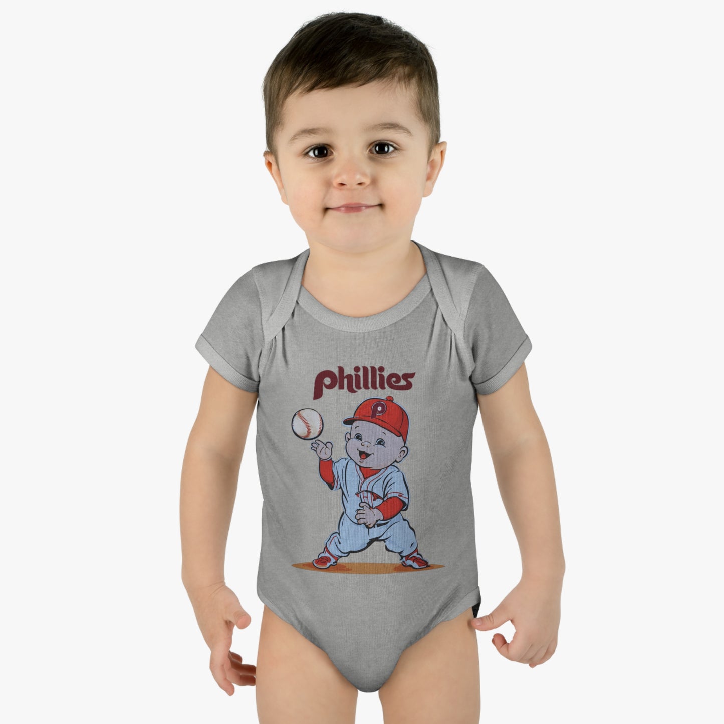 Phillies Baby Retro Infant Baby Rib Bodysuit Cutest New Fan Comfy Fit Super Soft Feel