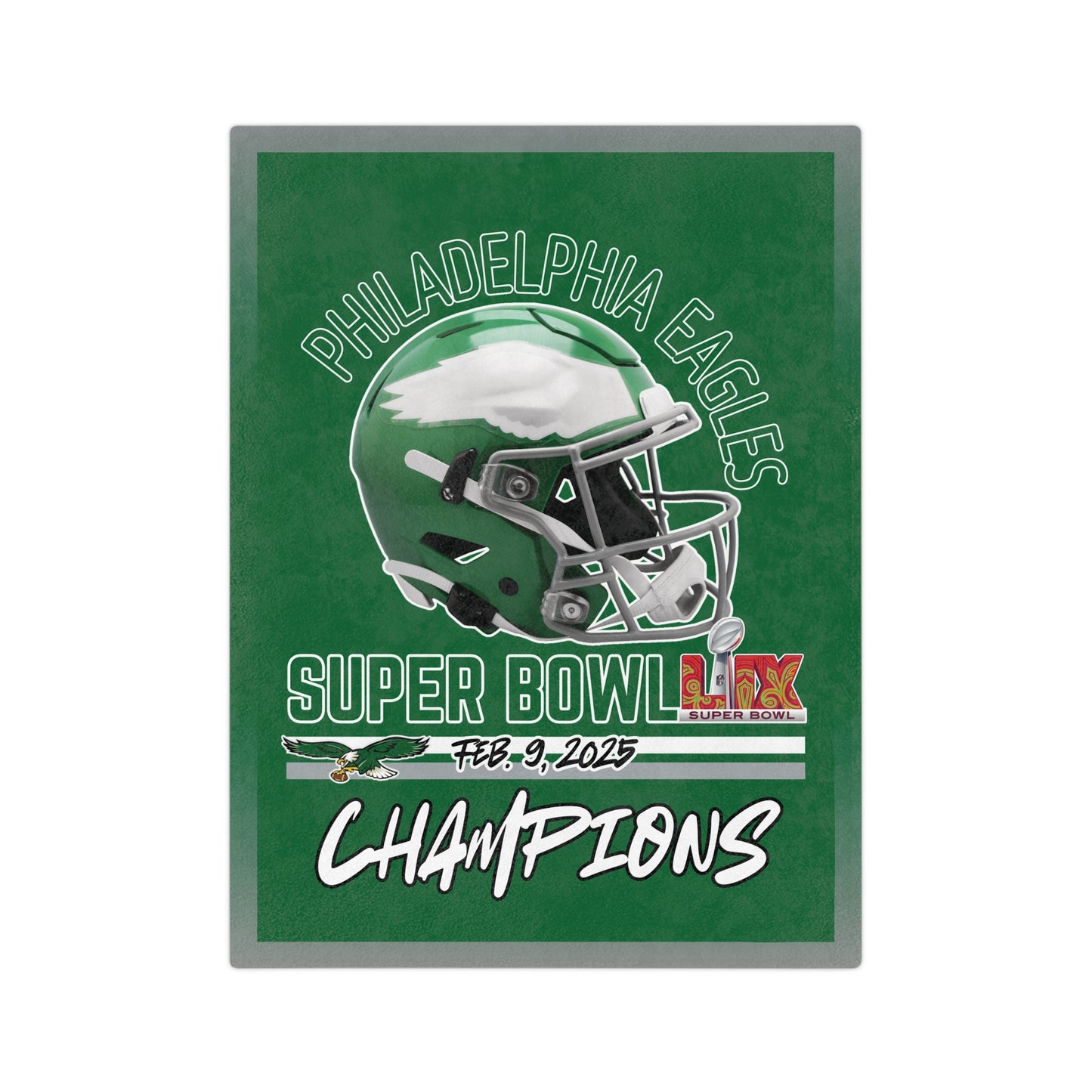 SB Champion Eagles Throwback Soft Blanket Birthday Gift for Eagles Football Fans Throw Blanket
