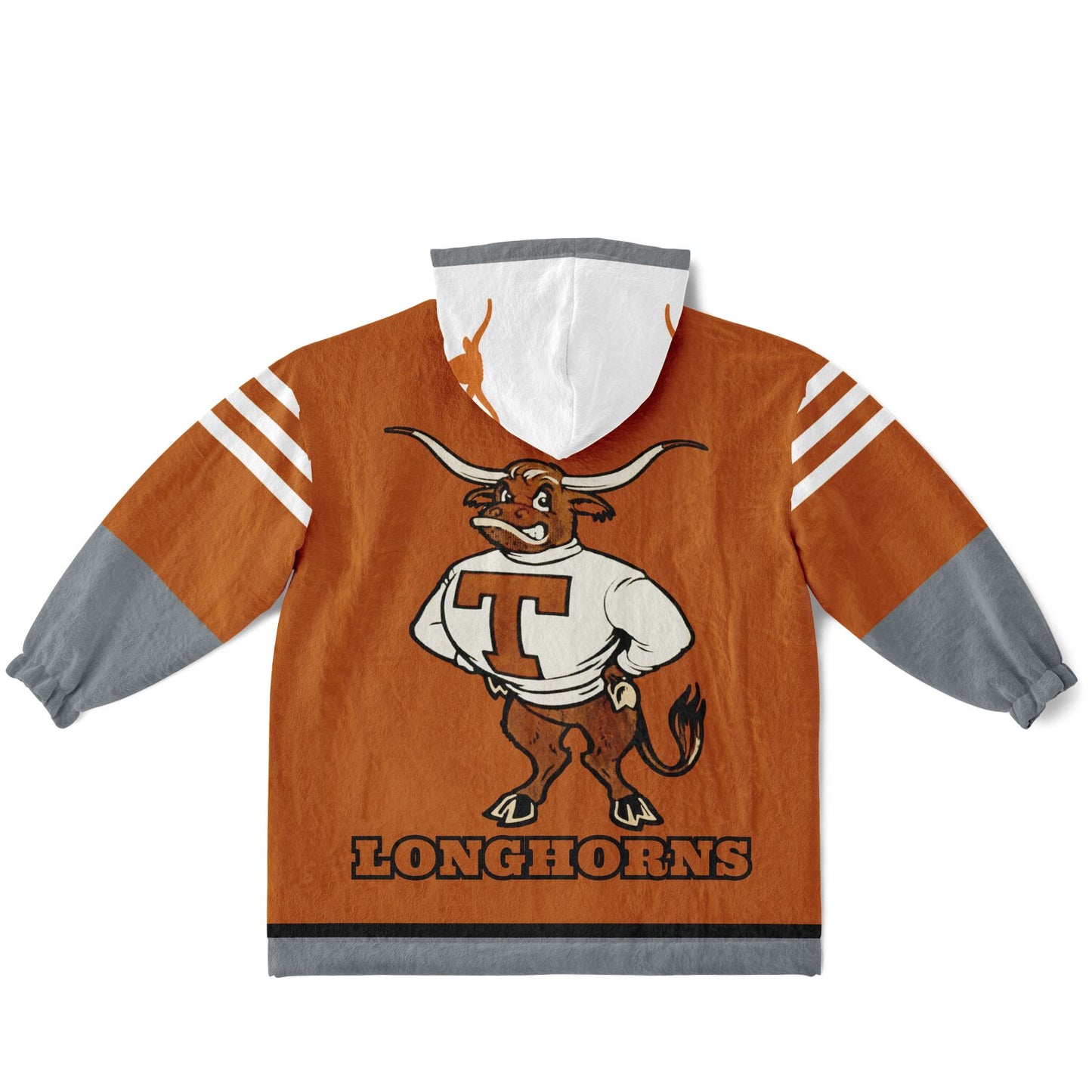 Youth Texas Longhorns Burnt Orange Oversize Cuddle Hoodie Young Fan Gift From Alumni