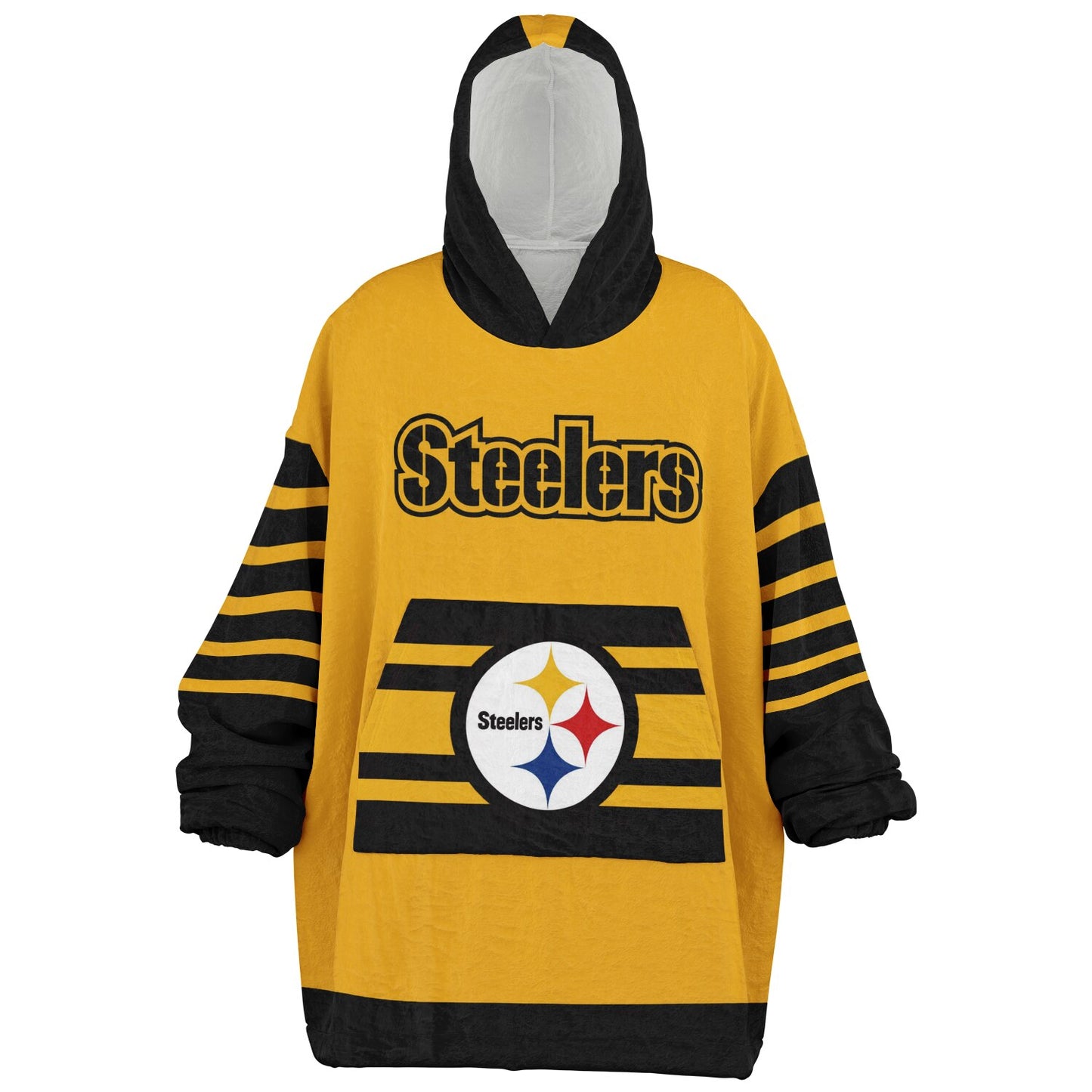 Pittsburgh Steelers Gold & Black Oversize Cuddle Hoodie Gift for Fans