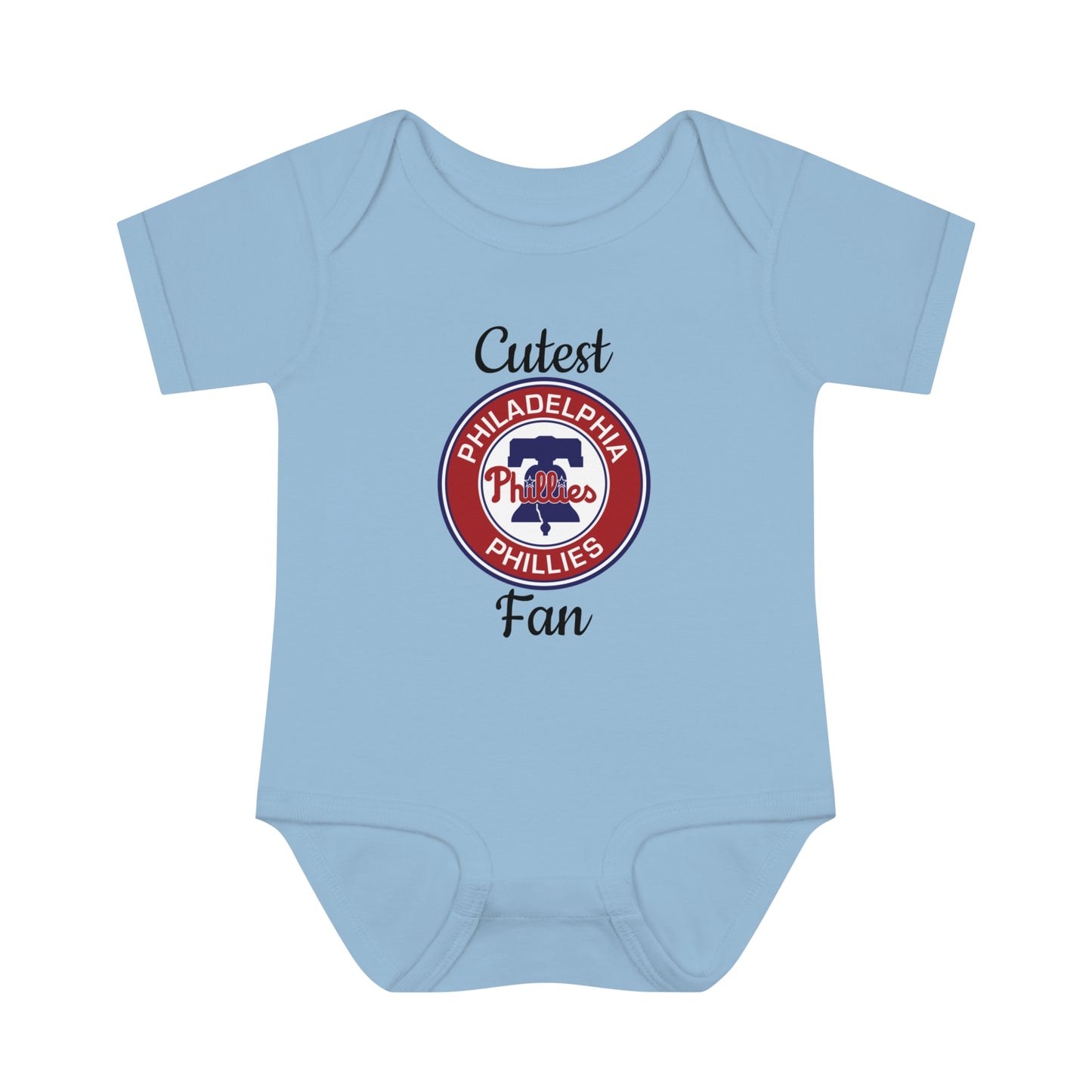 Phillies Cutest Fan Retro Infant Baby Rib Bodysuit Cutest New Fan Comfy Fit Super Soft Feel