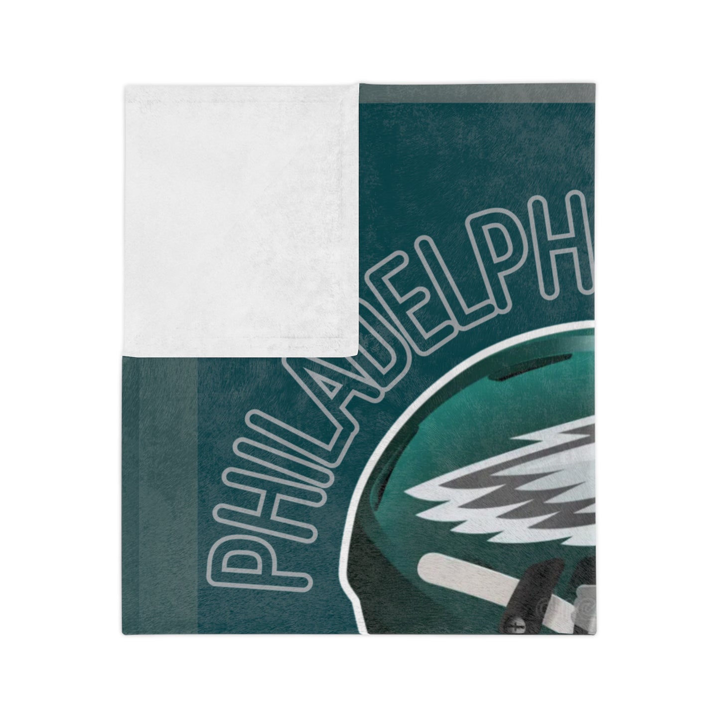 SB Champion Eagles Mid-Night Green Soft Blanket Birthday Gift for Eagles Football Fans Throw Blanket