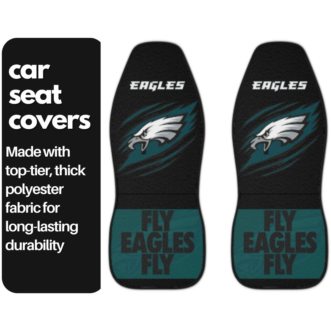 Philly Football Car Seat Covers Fly Eagles Fly Car Seat Covers Philly Sports Fans Gift
