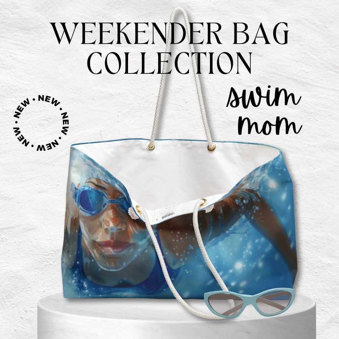 Swim Mom USA Weekender Bag Gift for Swimming Lovers USA Gift