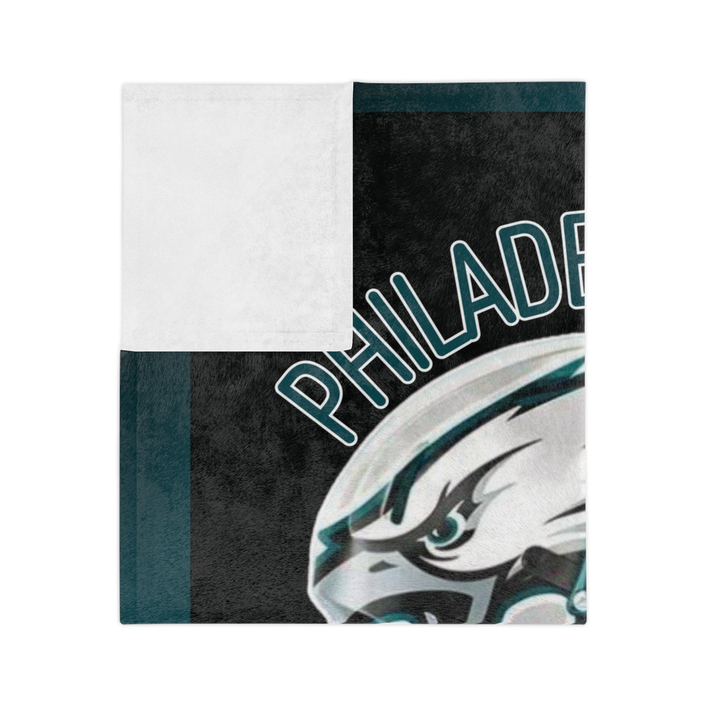 SB Champion Eagles Black Soft Blanket Birthday Gift for Eagles Football Fans Throw Blanket
