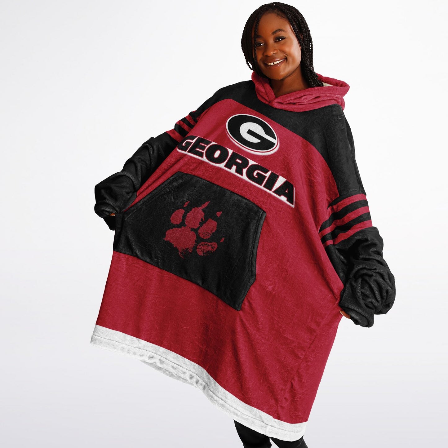 Georgia Red Dawgs Cozy Cuddle Hoodie Best Gift for Dawg Fans & Alumni