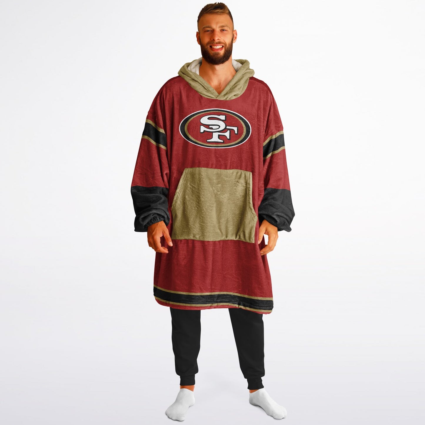 SF 49ers Red Cozy Cuddle Hoodie Gift for 49ers Fans