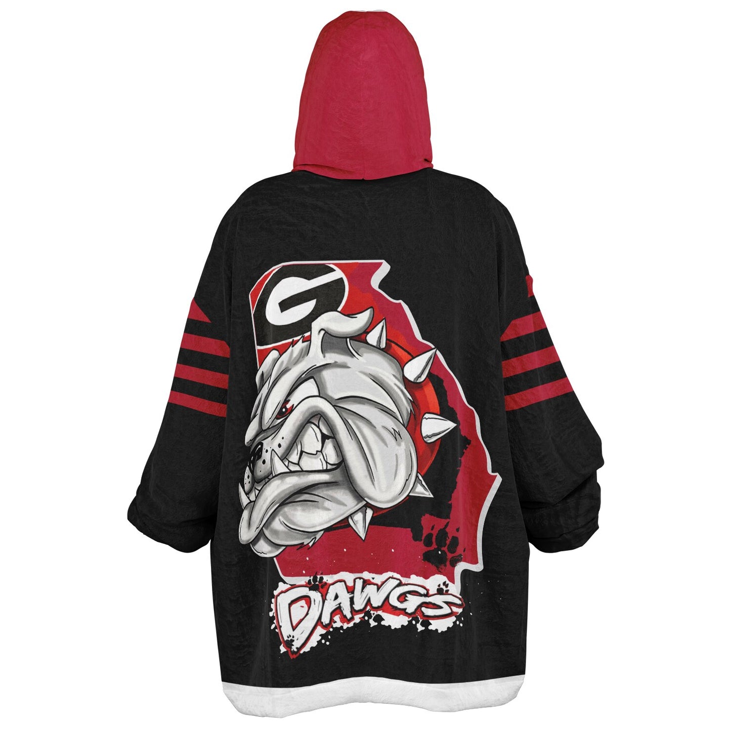 Georgia State Dawgs Black Bulldogs Cozy Cuddle Hoodie