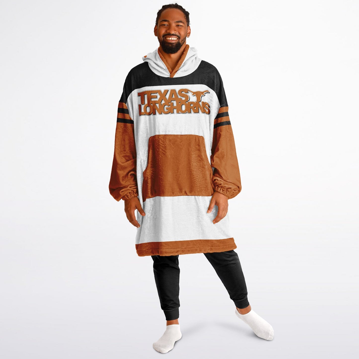 Texas Longhorns White Cuddle Hoodie Great Gift for Texas Alumni & Fans