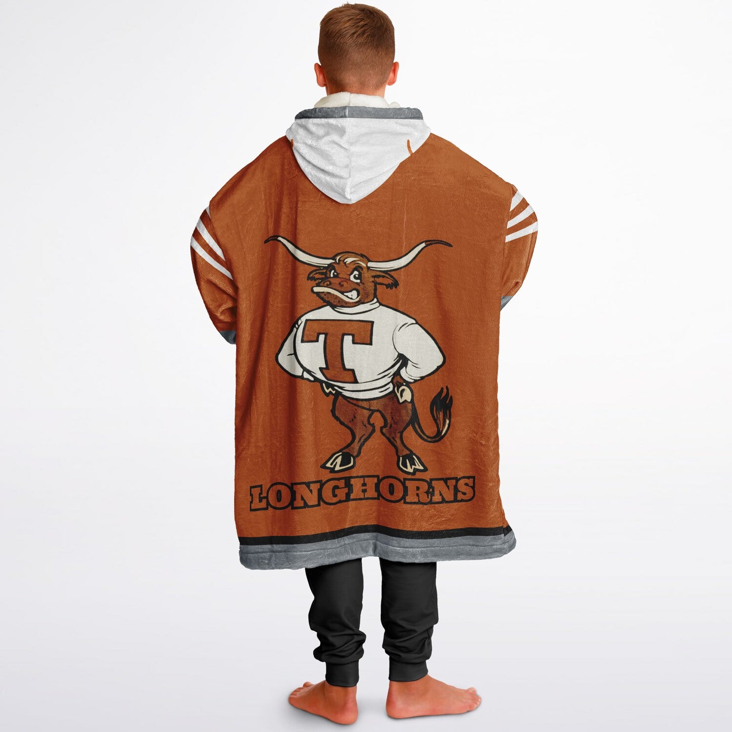 Youth Texas Longhorns Burnt Orange Oversize Cuddle Hoodie Young Fan Gift From Alumni