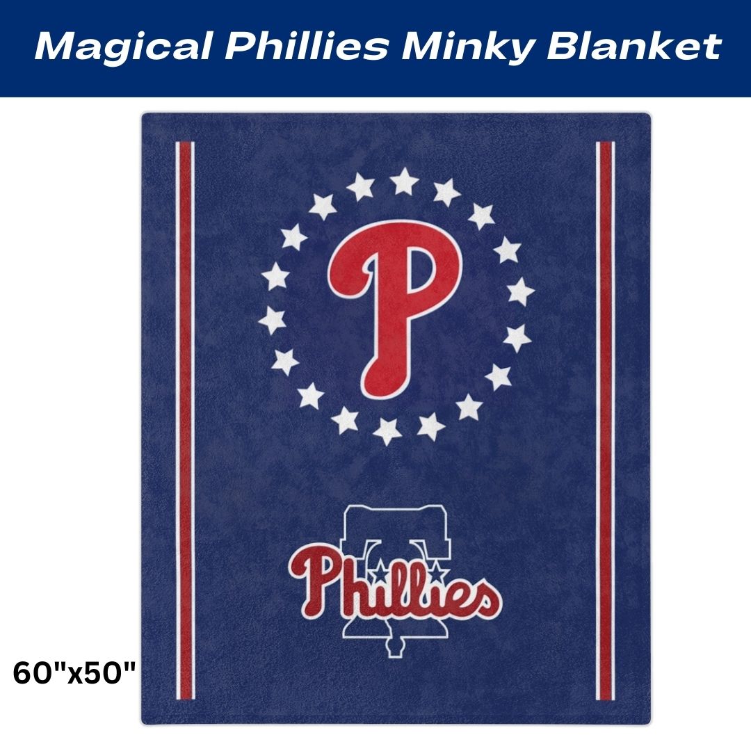 Blanket Phillies Throw Blanket Philly Baseball Fan Gift Baseball Throw Blanket for Children, Students Dad Mom Sports Home Décor