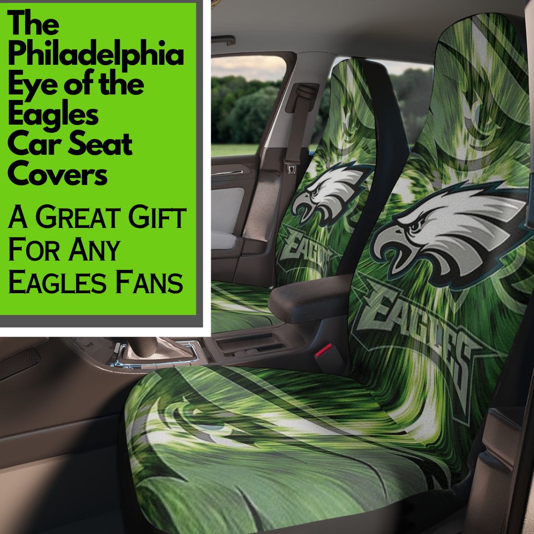 Philly Eagles Car Seat Covers Philadelphia Football Color Rush Truck Seat Protectors Philly Football Fan Gift Eagles Gift for Him and Gift for Her