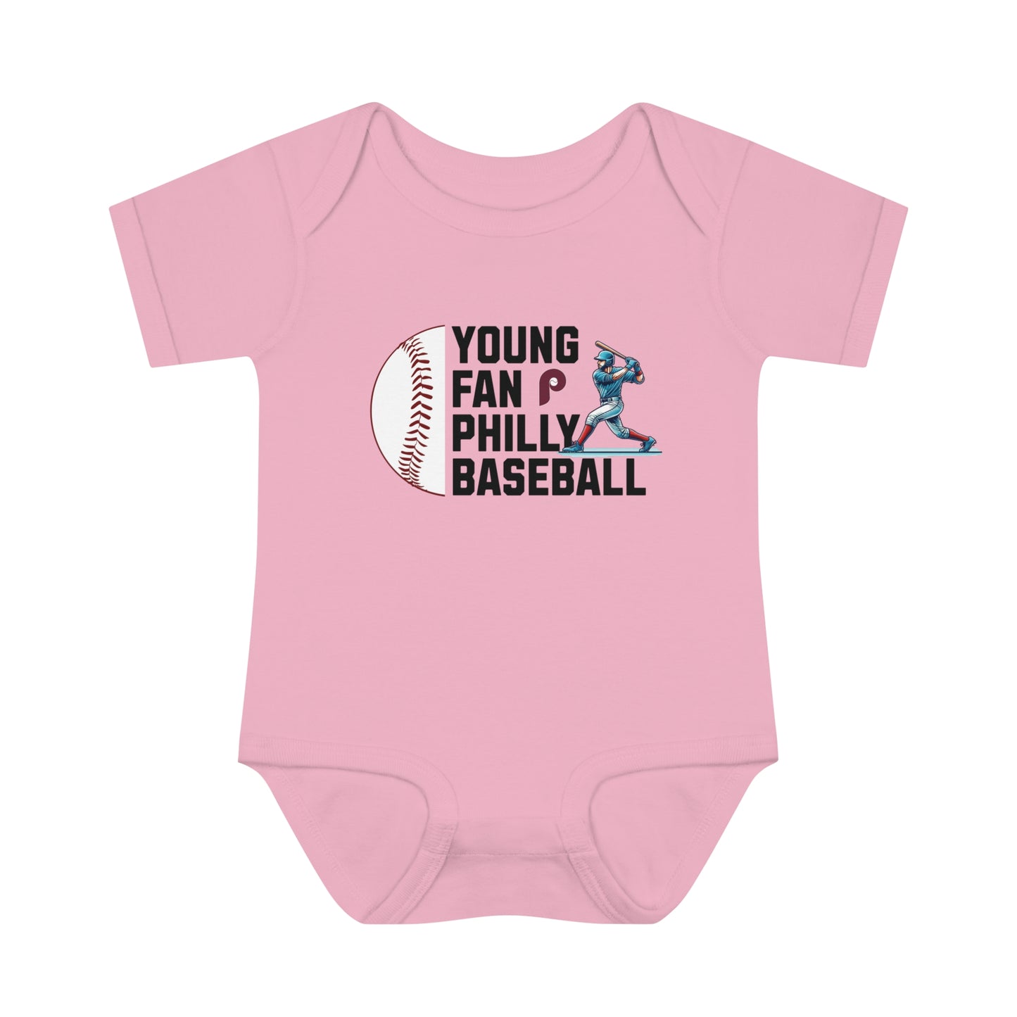 Phillies Young Fan Retro Infant Baby Rib Bodysuit Cutest New Fan Comfy Fit Super Soft Feel