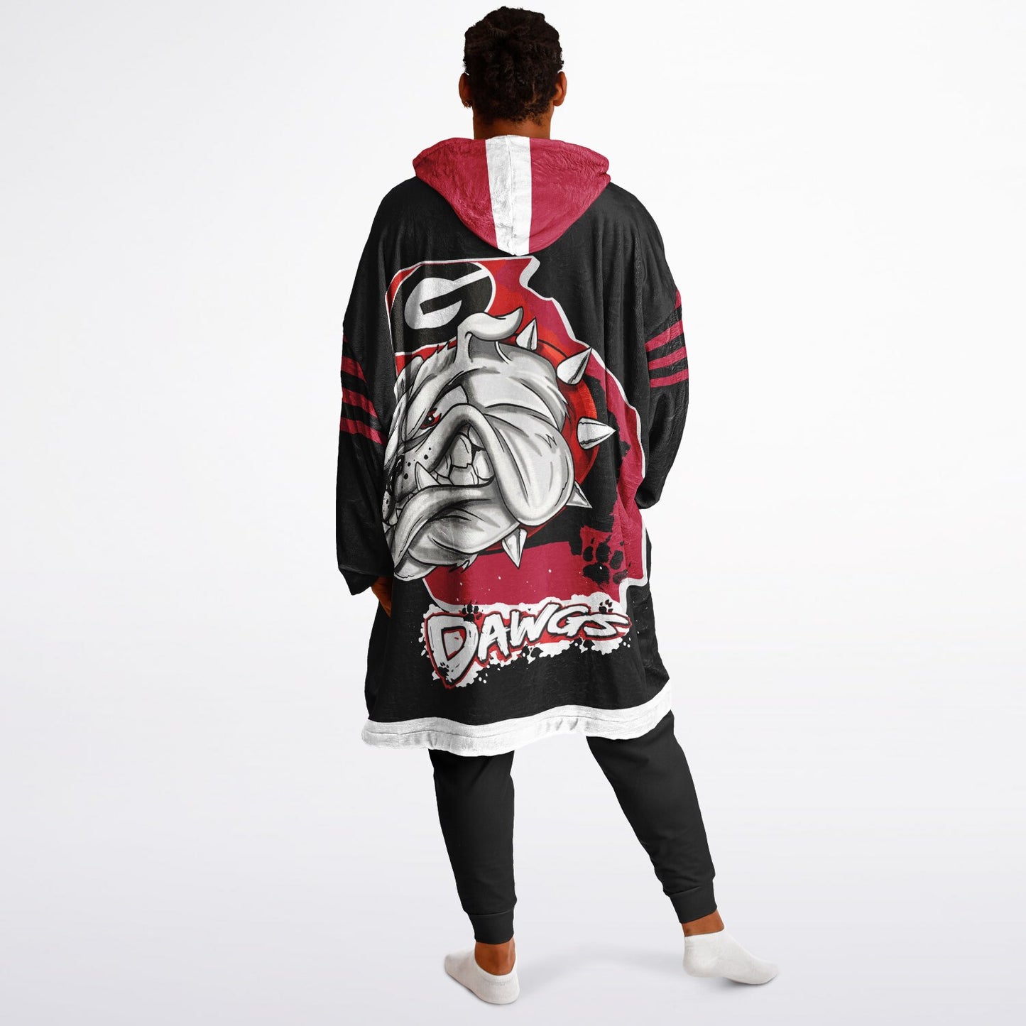 Georgia State Dawgs Black Bulldogs Cozy Cuddle Hoodie