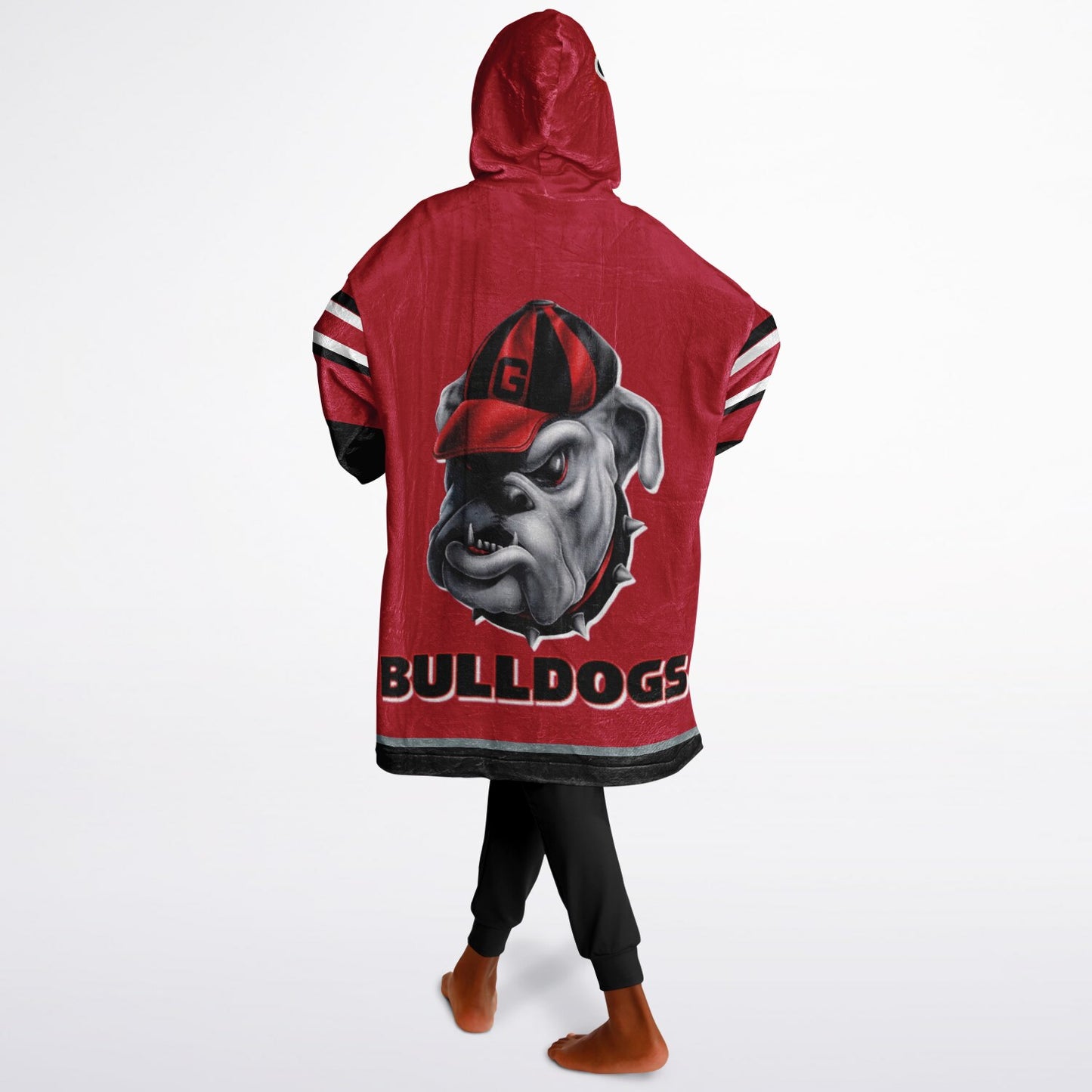 Youth Georgia Bulldogs Red Oversize Cuddle Hoodie Young Fan Gift From Alumni