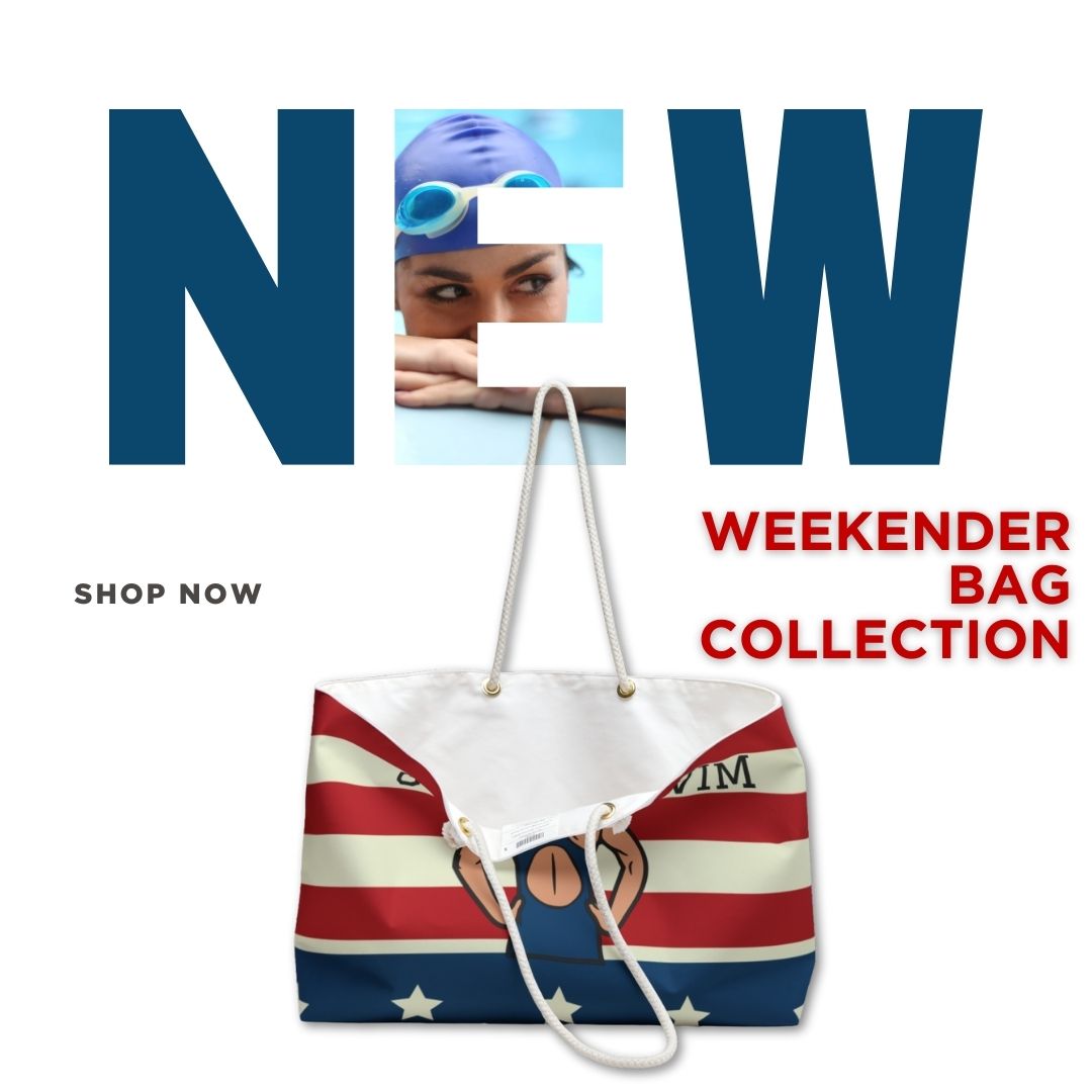 USA Weekender Bag Go Swimming Gift for Swim Fans Swim Mom