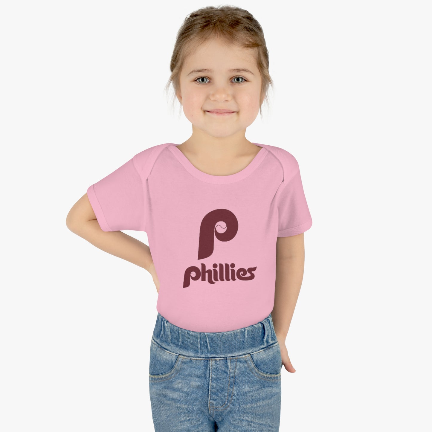 Phillies Retro Infant Baby Rib Bodysuit Cutest New Fan Comfy Fit Super Soft Feel