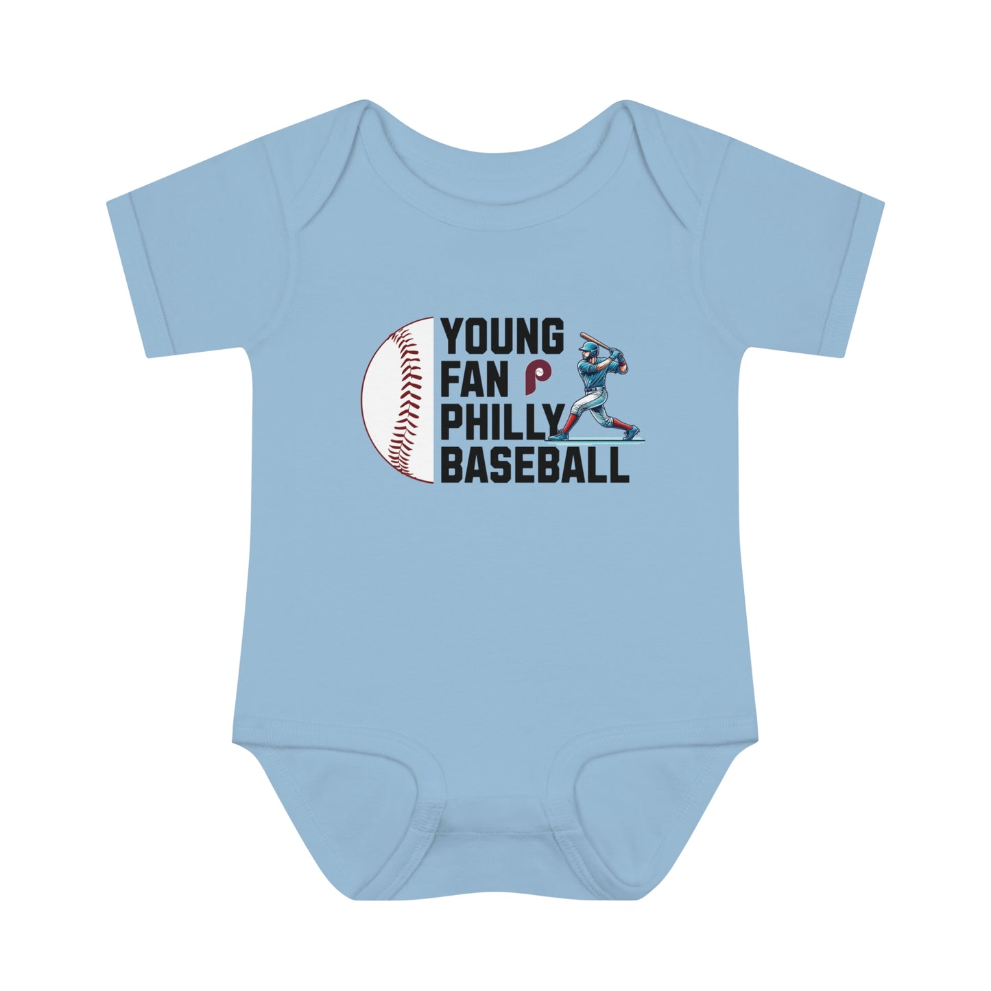 Phillies Young Fan Retro Infant Baby Rib Bodysuit Cutest New Fan Comfy Fit Super Soft Feel