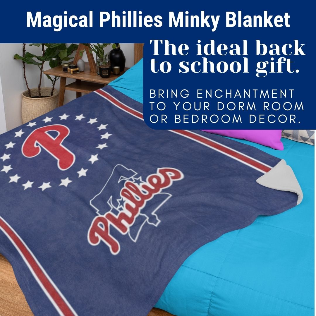 Blanket Phillies Throw Blanket Philly Baseball Fan Gift Baseball Throw Blanket for Children, Students Dad Mom Sports Home Décor
