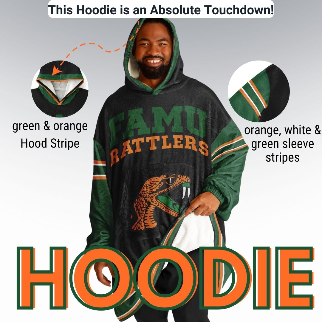 FAMU Black Cozy Cuddle Hoodie