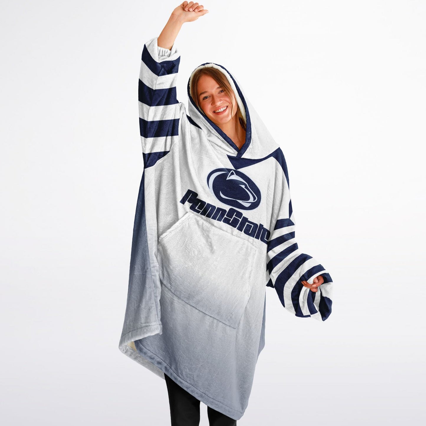 Penn St. Cuddle Hoodie White Out Design Penn St. Alumni Gift For Students Parents and Fans