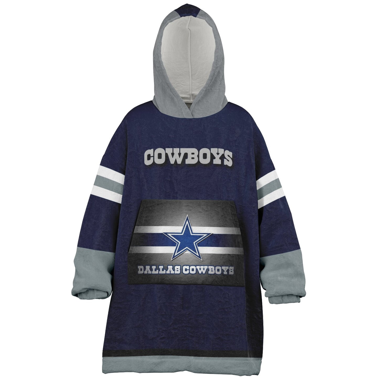 Youth Dallas Cowboys Blue Star Oversize Cuddle Hoodie Young Fan Gift From Fan