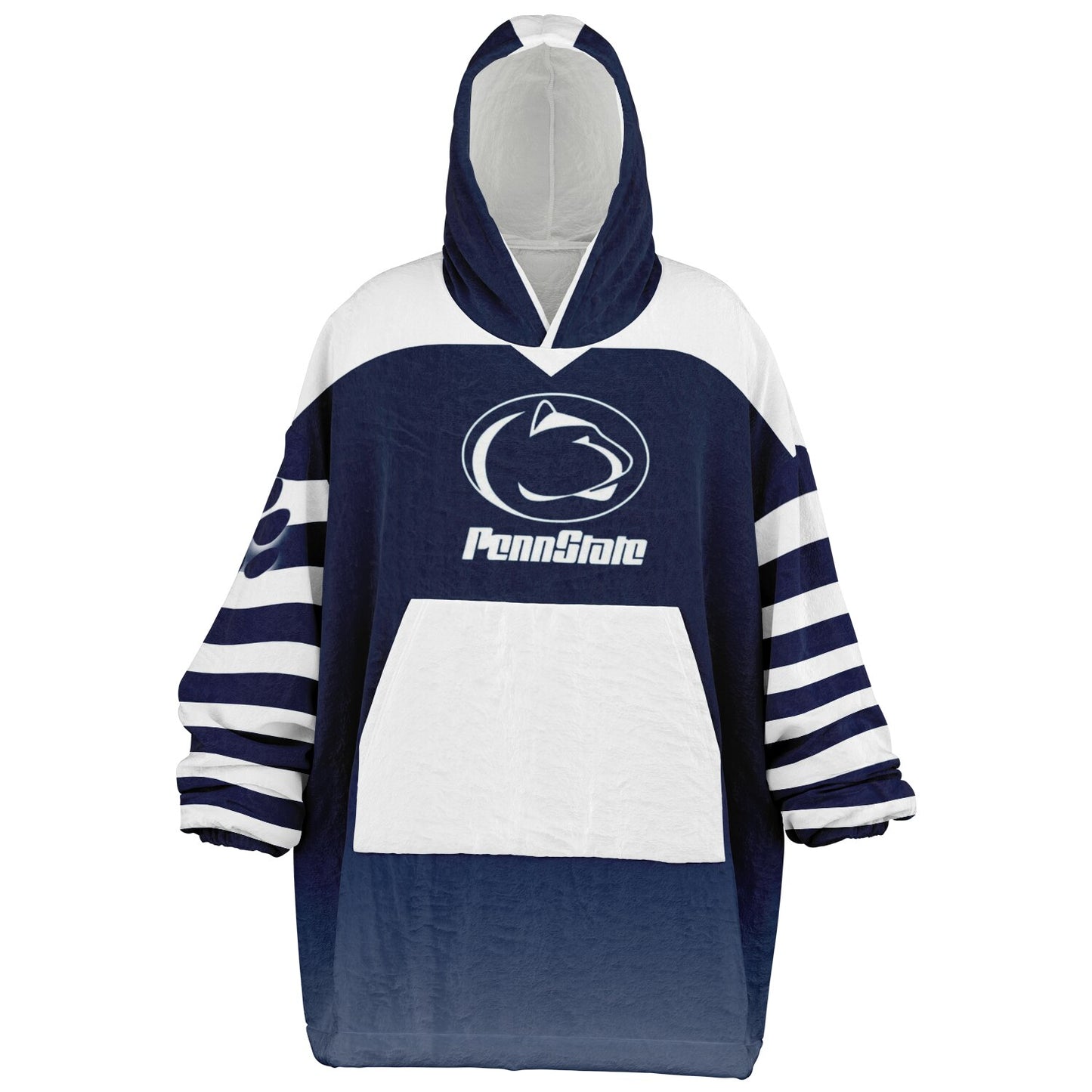 Penn St. Cuddle Hoodie Blue & White Pocket
