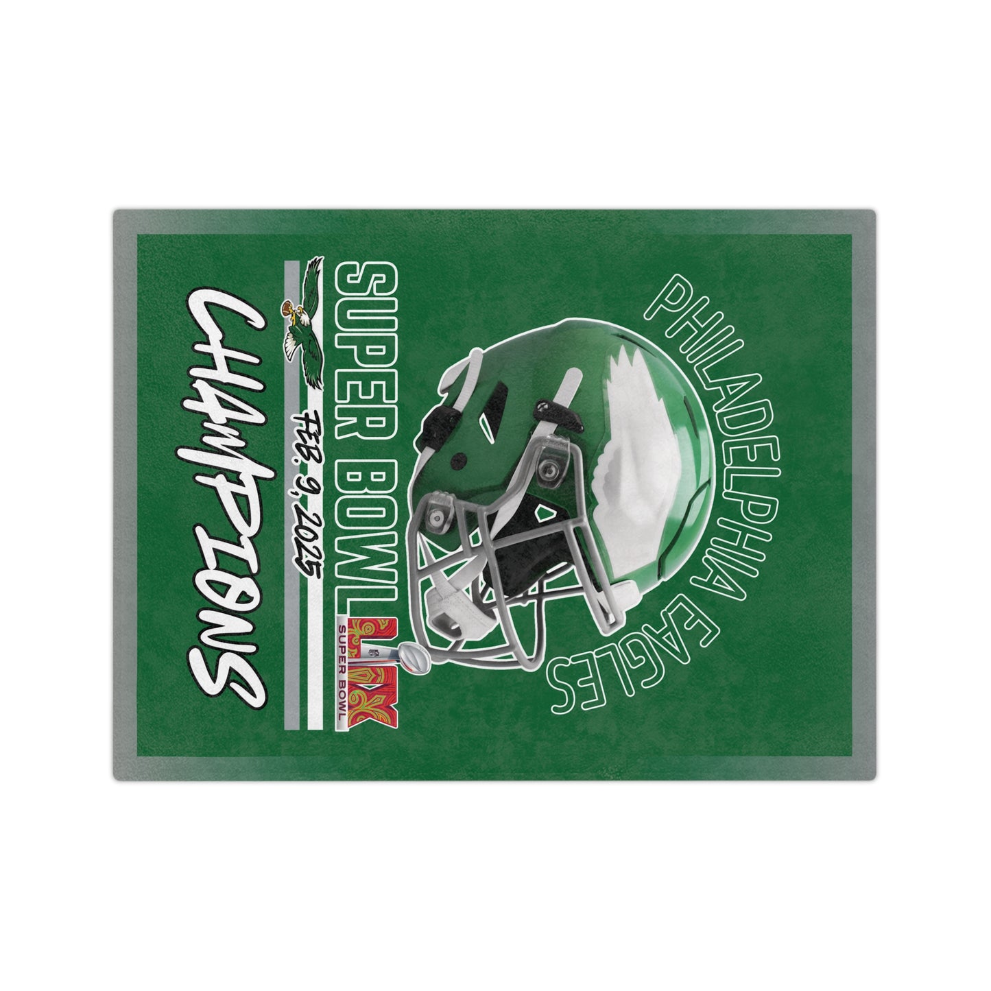 SB Champion Eagles Throwback Soft Blanket Birthday Gift for Eagles Football Fans Throw Blanket