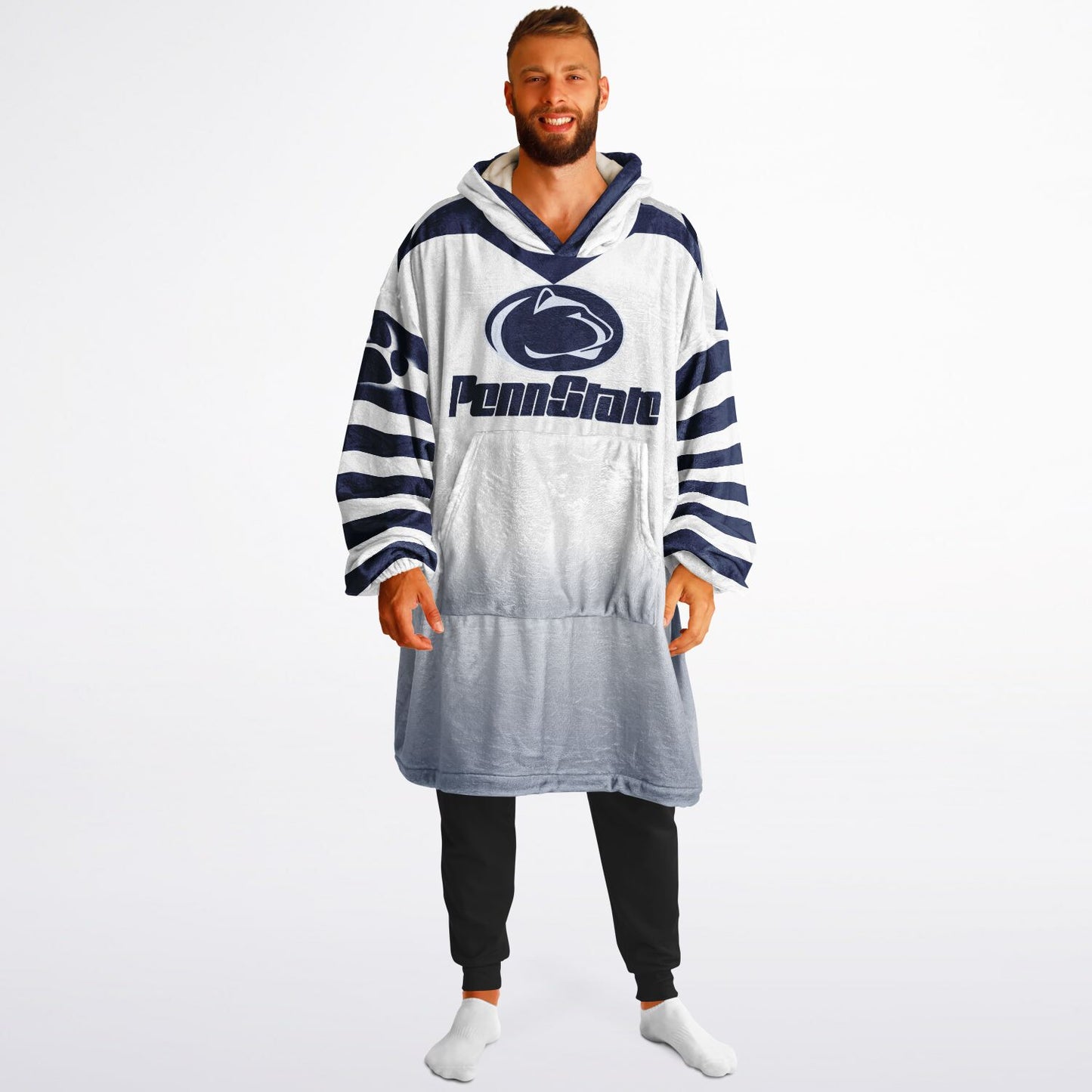 Penn St. Cuddle Hoodie White Out Design Penn St. Alumni Gift For Students Parents and Fans