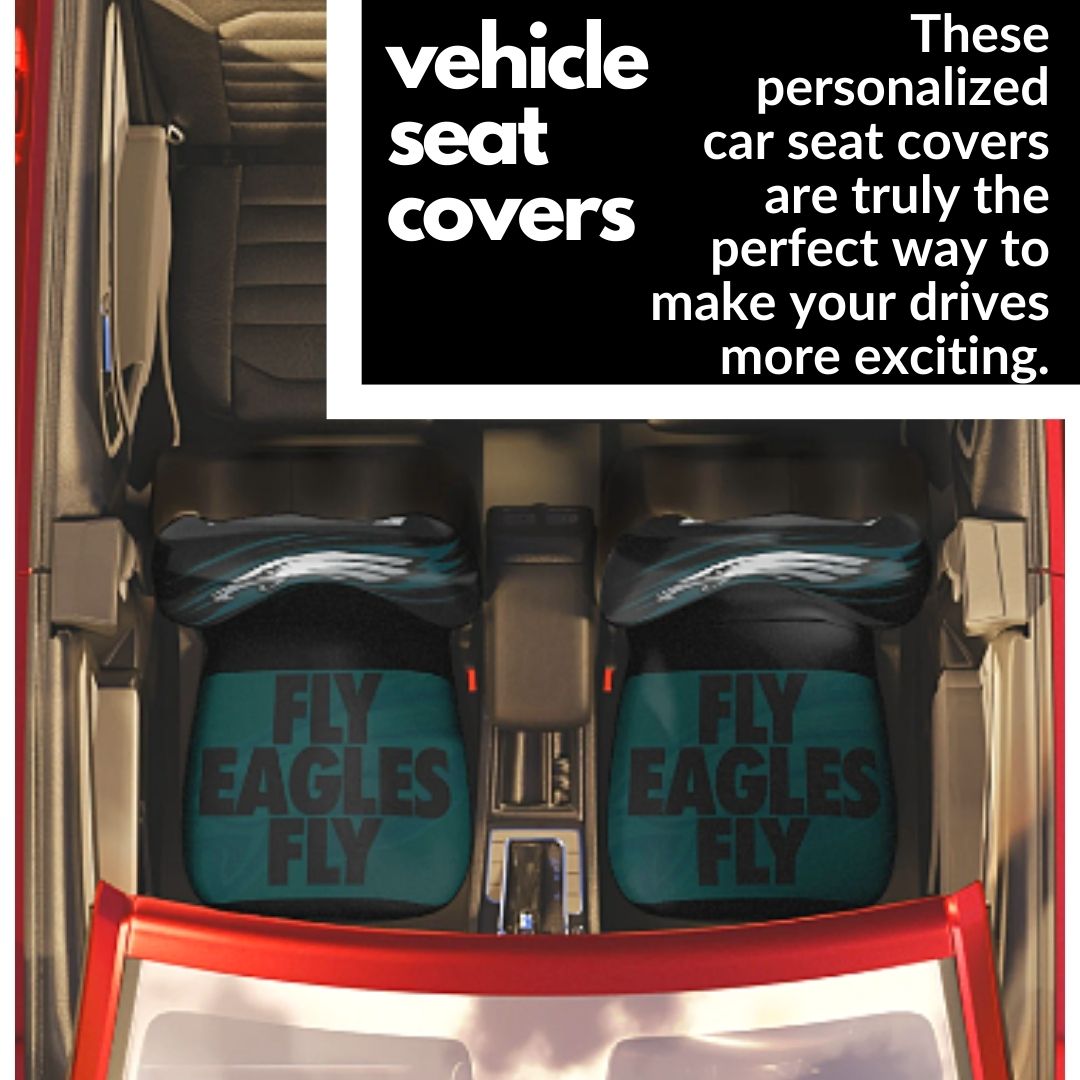 Philly Football Car Seat Covers Fly Eagles Fly Car Seat Covers Philly Sports Fans Gift