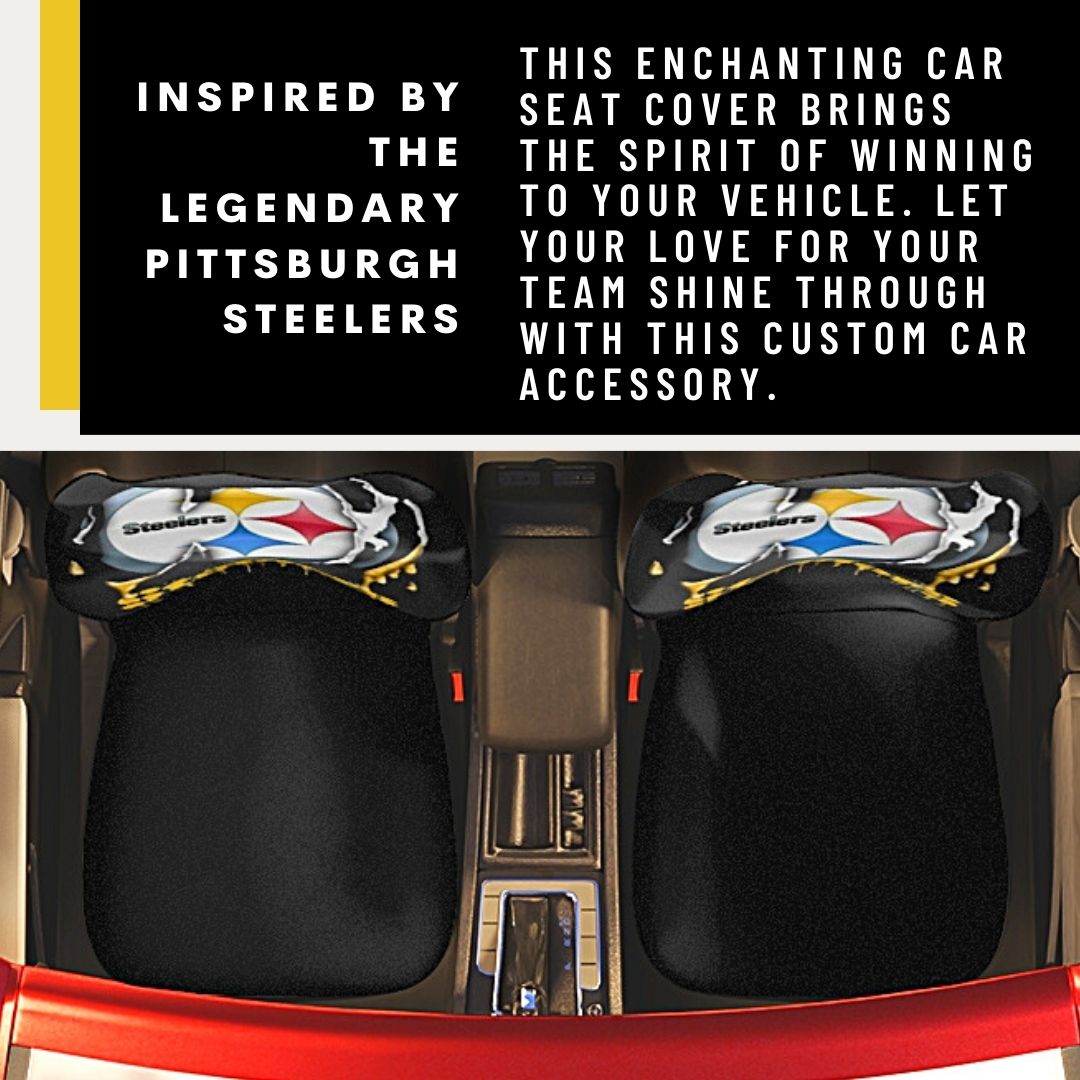 Pittsburgh Steelers Car Seat Covers Drip Image Pittsburgh Steelers Truck Seat Protectors Steelers Football Gift Steelers Fan Gift
