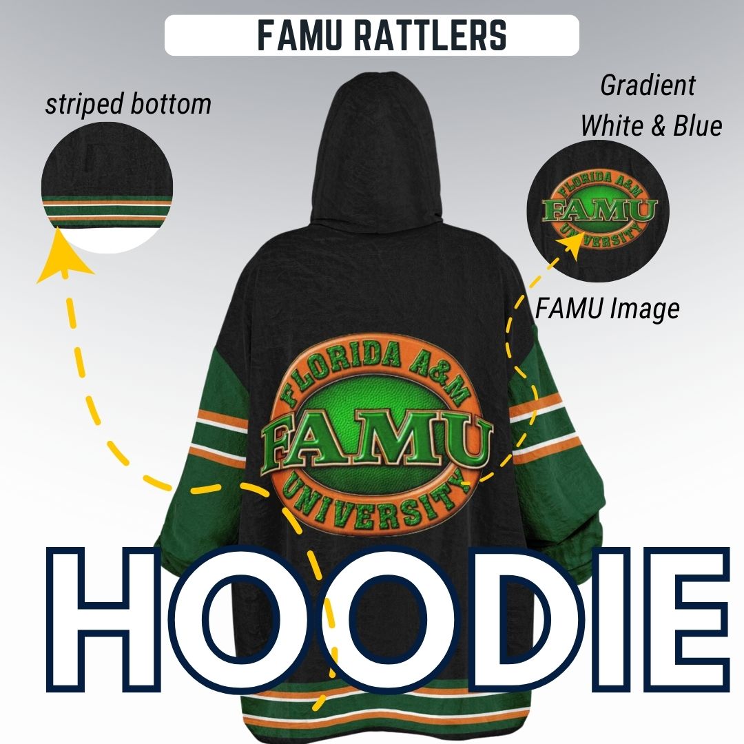 FAMU Black Cozy Cuddle Hoodie