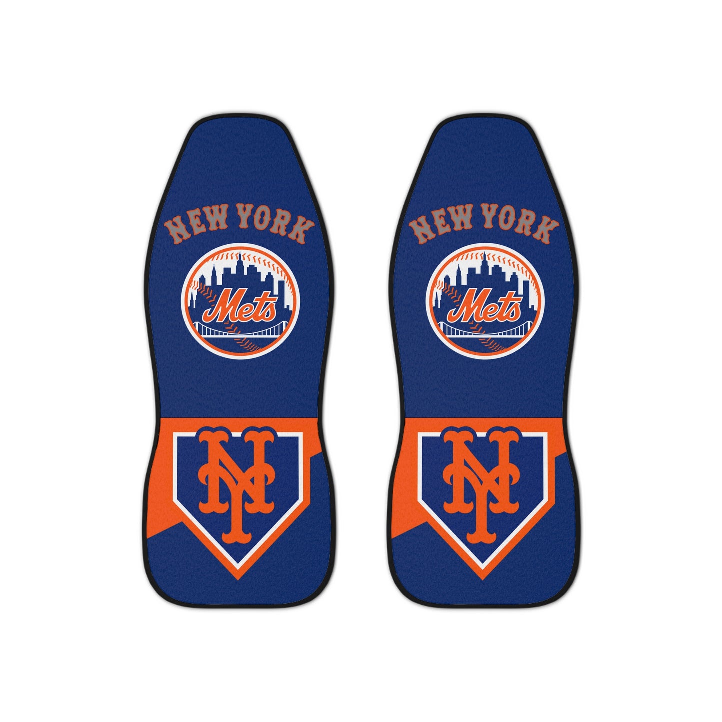 NY Mets Car Seat Covers, blue and orange Truck seat covers, NY Mets fan gift, car accessories gift