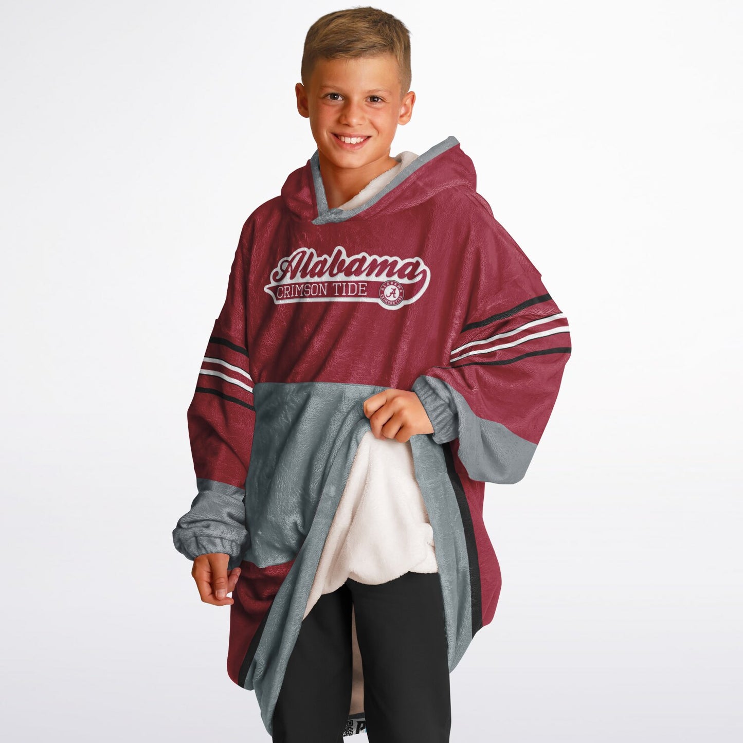 Youth Alalbama Crimson Tide Red Oversize Cuddle Hoodie Young Fan Gift From Alumni