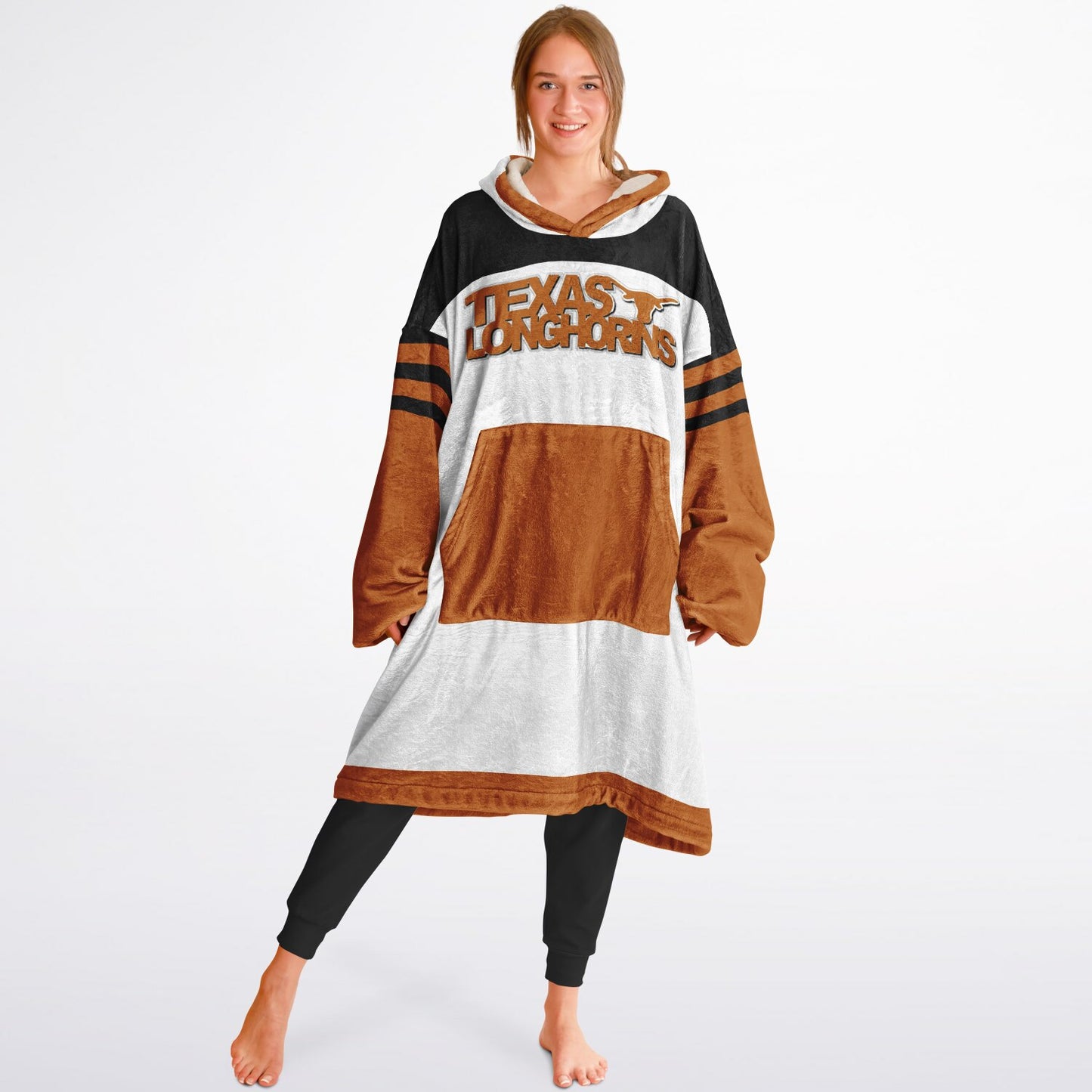Texas Longhorns White Cuddle Hoodie Great Gift for Texas Alumni & Fans