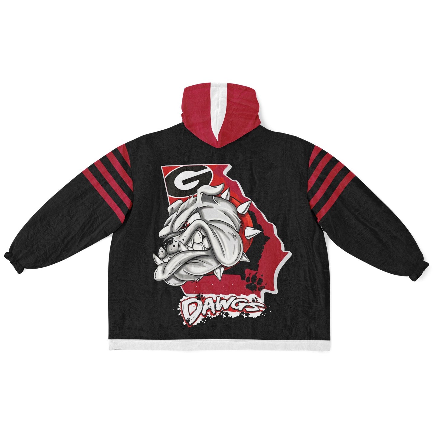 Georgia State Dawgs Black Bulldogs Cozy Cuddle Hoodie