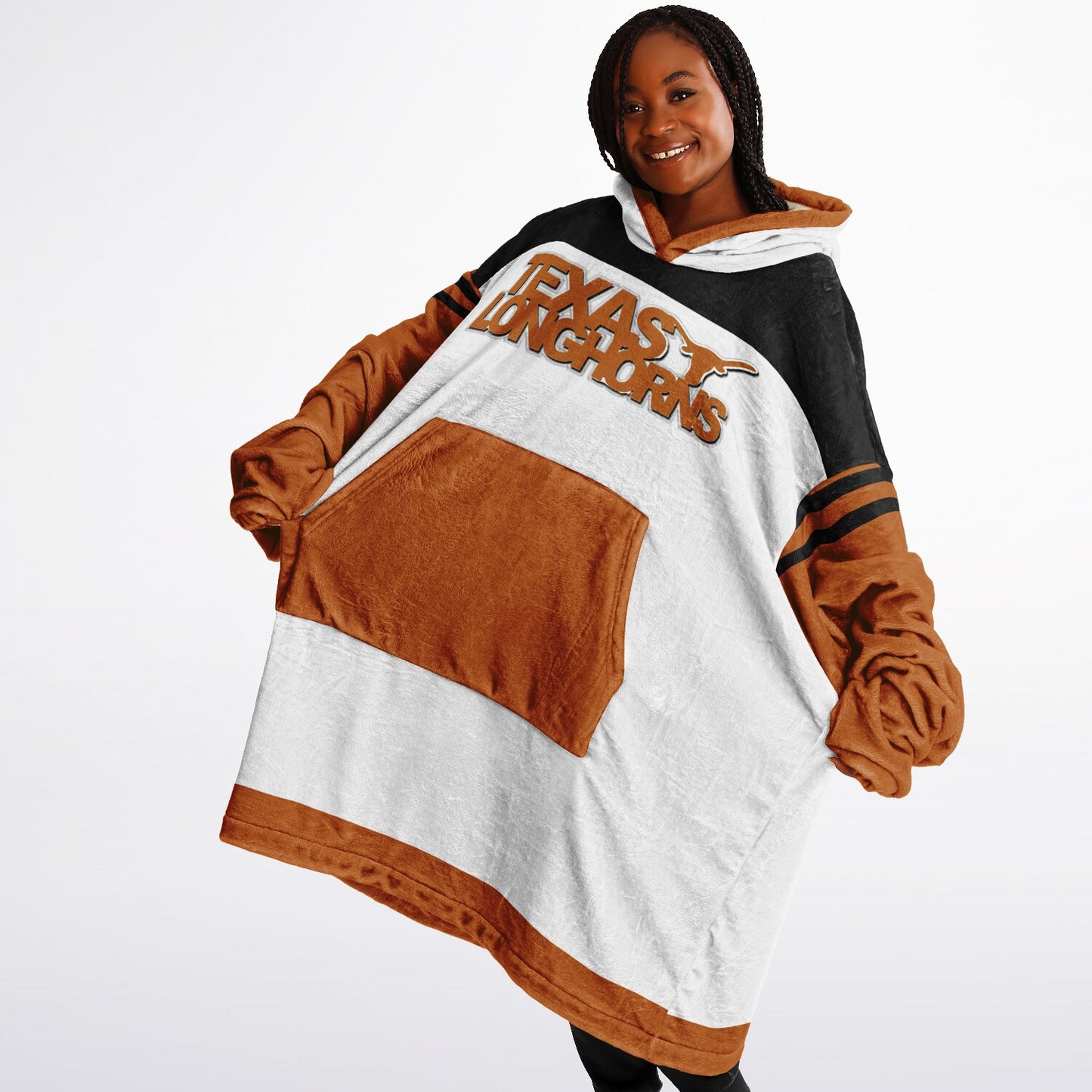 Texas Longhorns White Cuddle Hoodie Great Gift for Texas Alumni & Fans