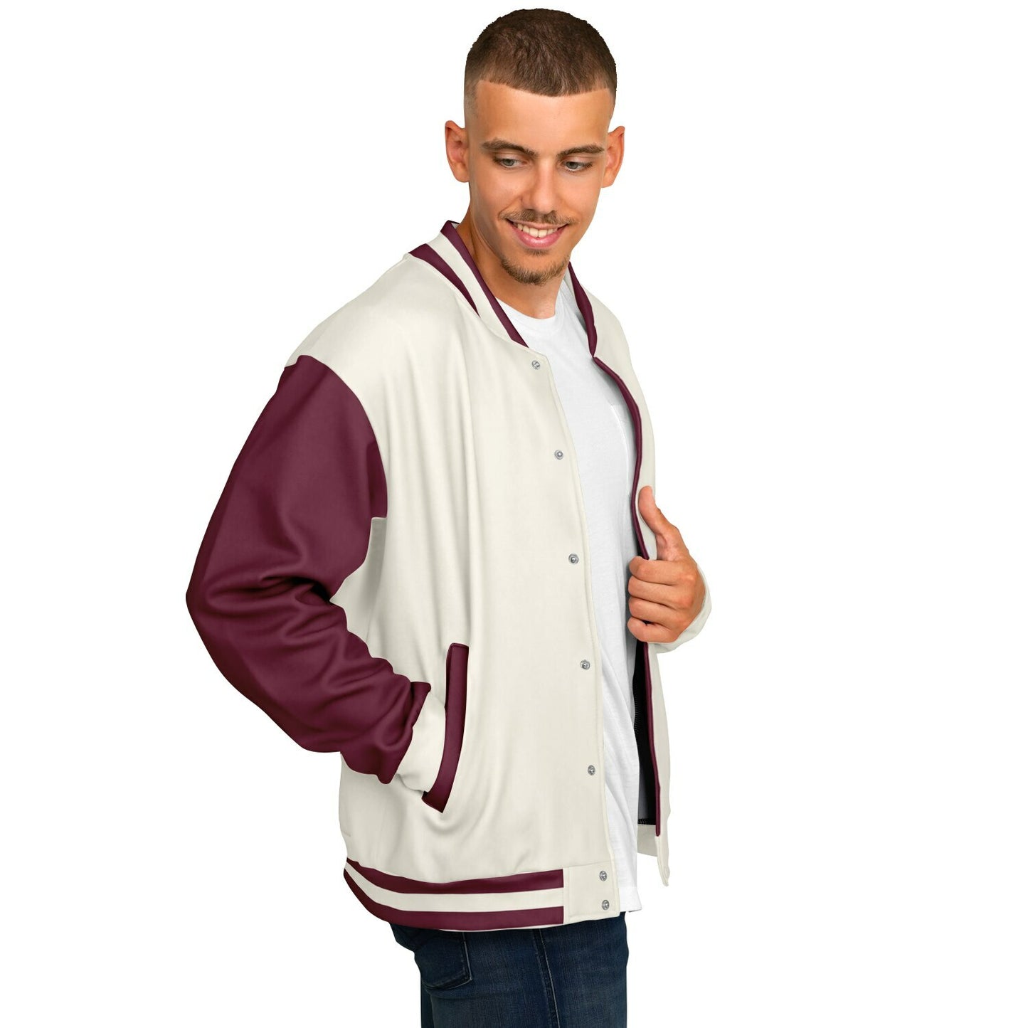 Philadelphia Phillies Cream Baseball Varsity Jacket