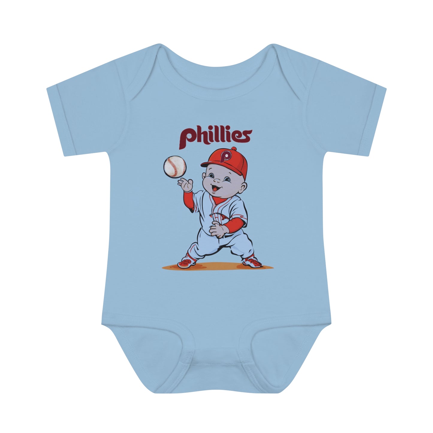 Phillies Baby Retro Infant Baby Rib Bodysuit Cutest New Fan Comfy Fit Super Soft Feel