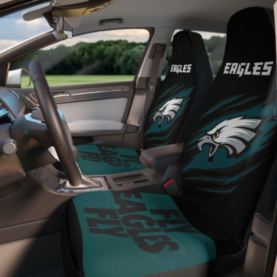 Philly Football Car Seat Covers Fly Eagles Fly Car Seat Covers Philly Sports Fans Gift