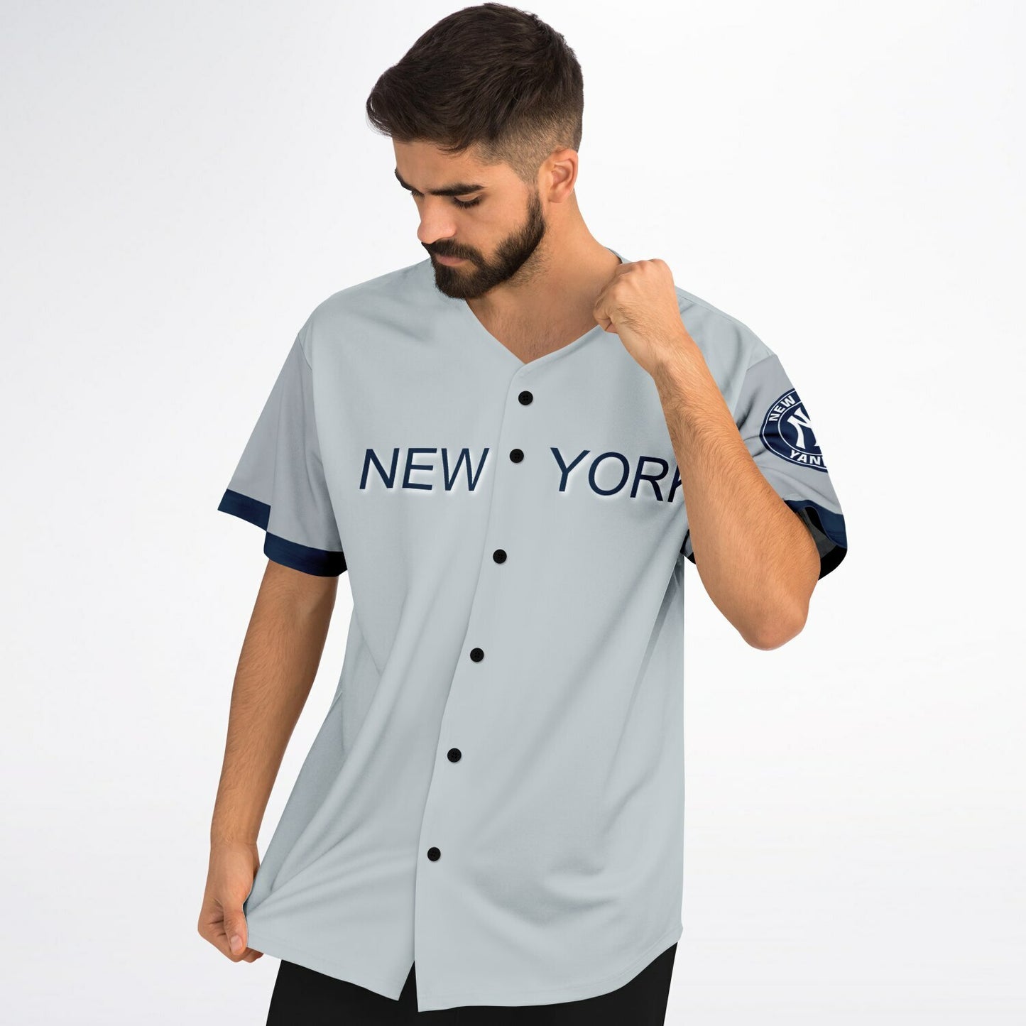 NY Yankee Home Greys Baseball Jersey