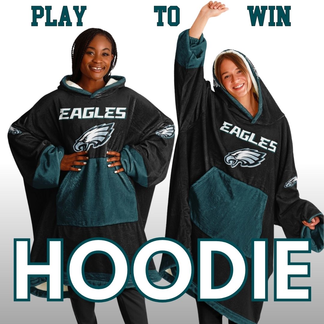 Eagles Military Black American Eagle "Fly Eagles Fly" Cuddle Hoodie Gift for Fans