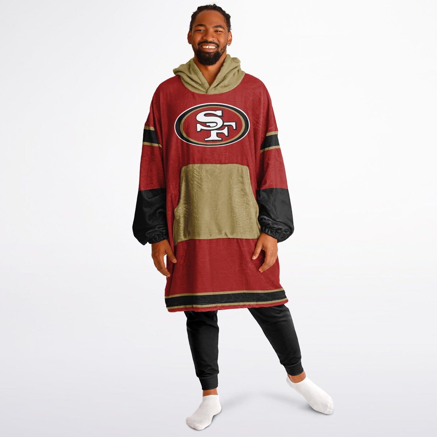 SF 49ers Red Cozy Cuddle Hoodie Gift for 49ers Fans