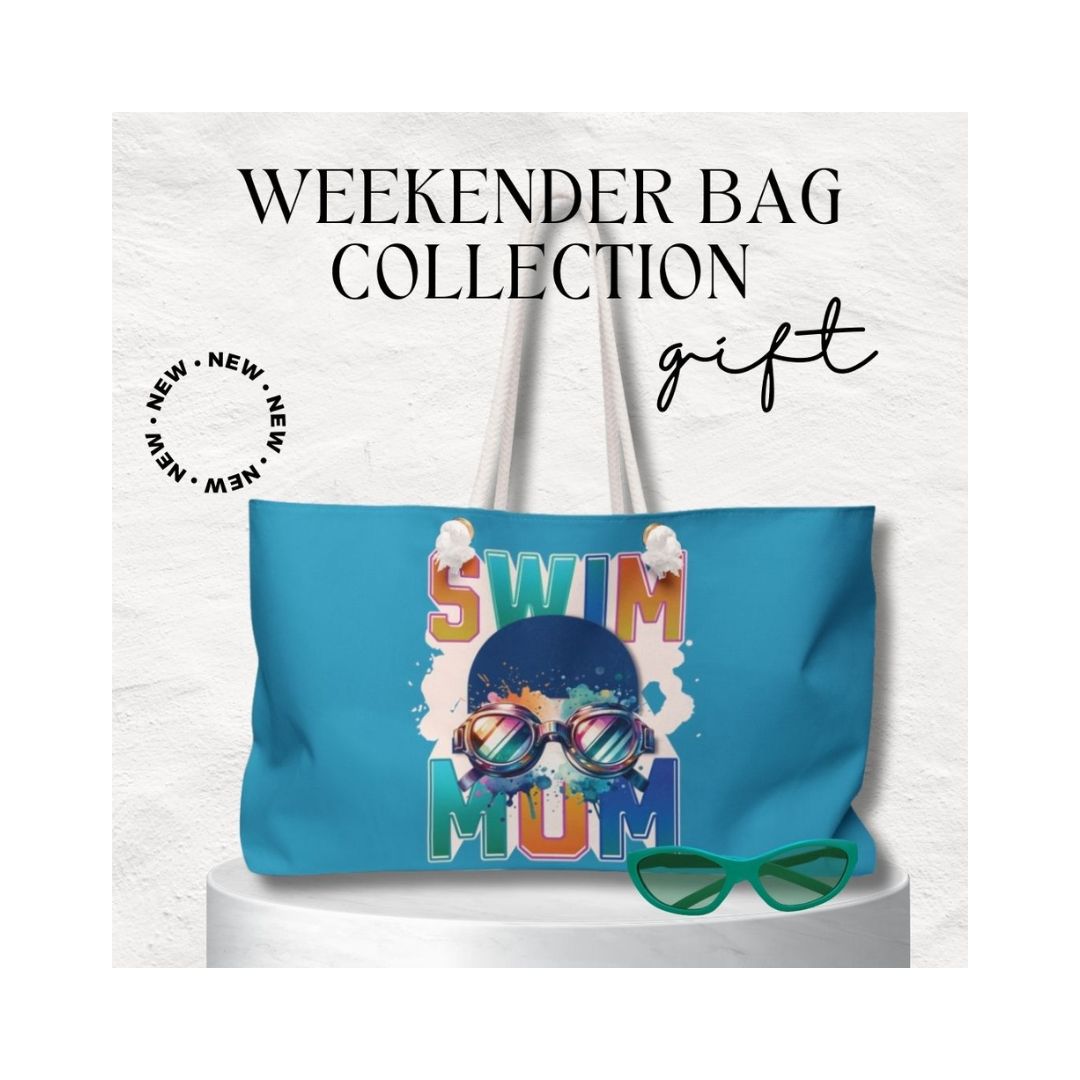 Swim Mom USA Weekender Bag Gift for Swimming Lovers USA Gift