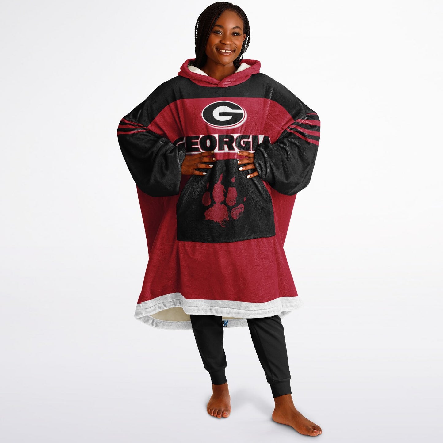 Georgia Red Dawgs Cozy Cuddle Hoodie Best Gift for Dawg Fans & Alumni