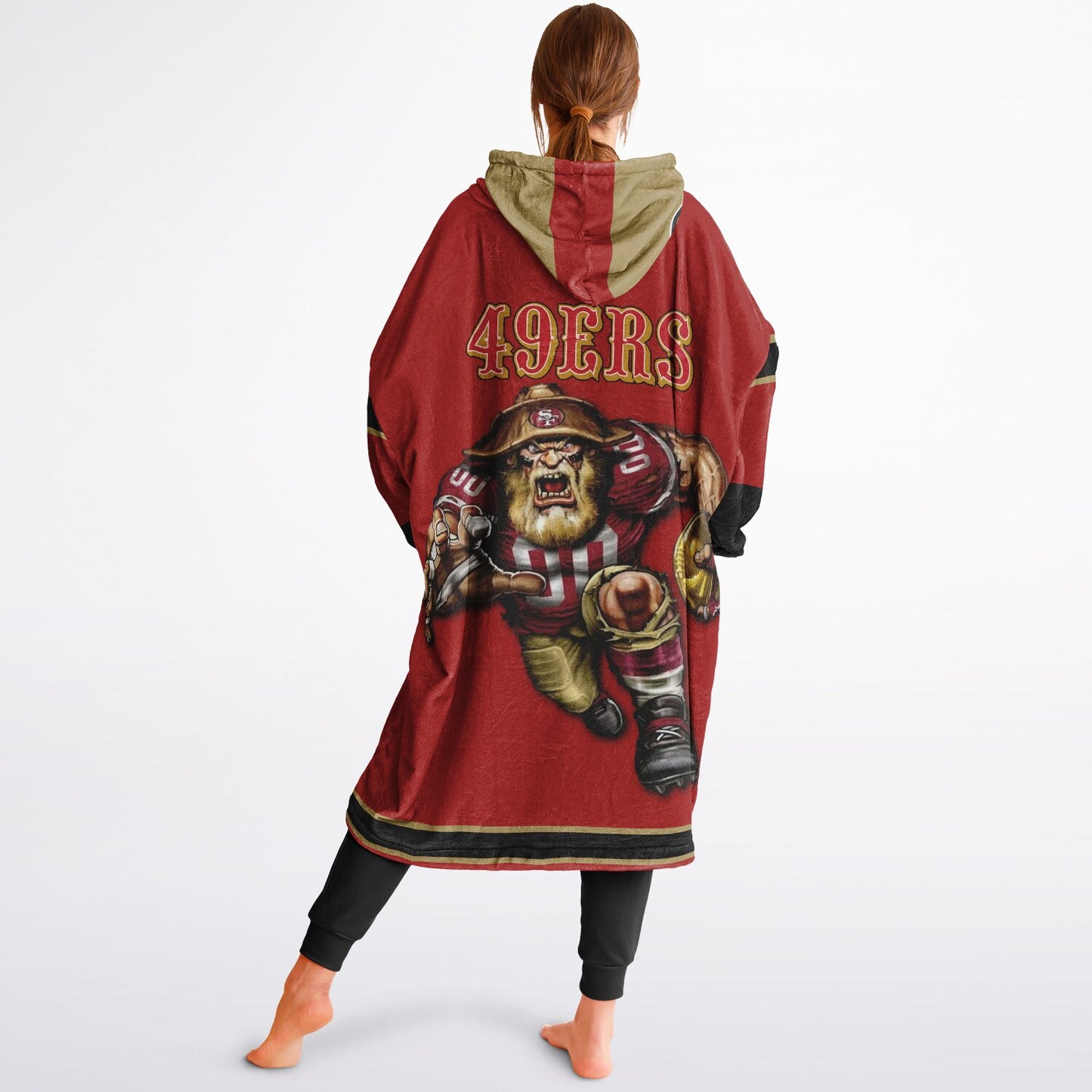 SF 49ers Red Cozy Cuddle Hoodie Gift for 49ers Fans